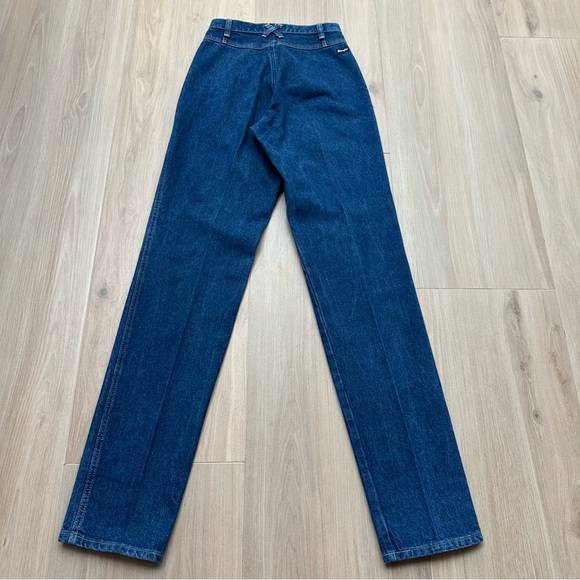 Wrangler Silverlake Jeans Womens 5 /6 X36 High Waisted Bareback USA MADE Vintage - Picture 9 of 11